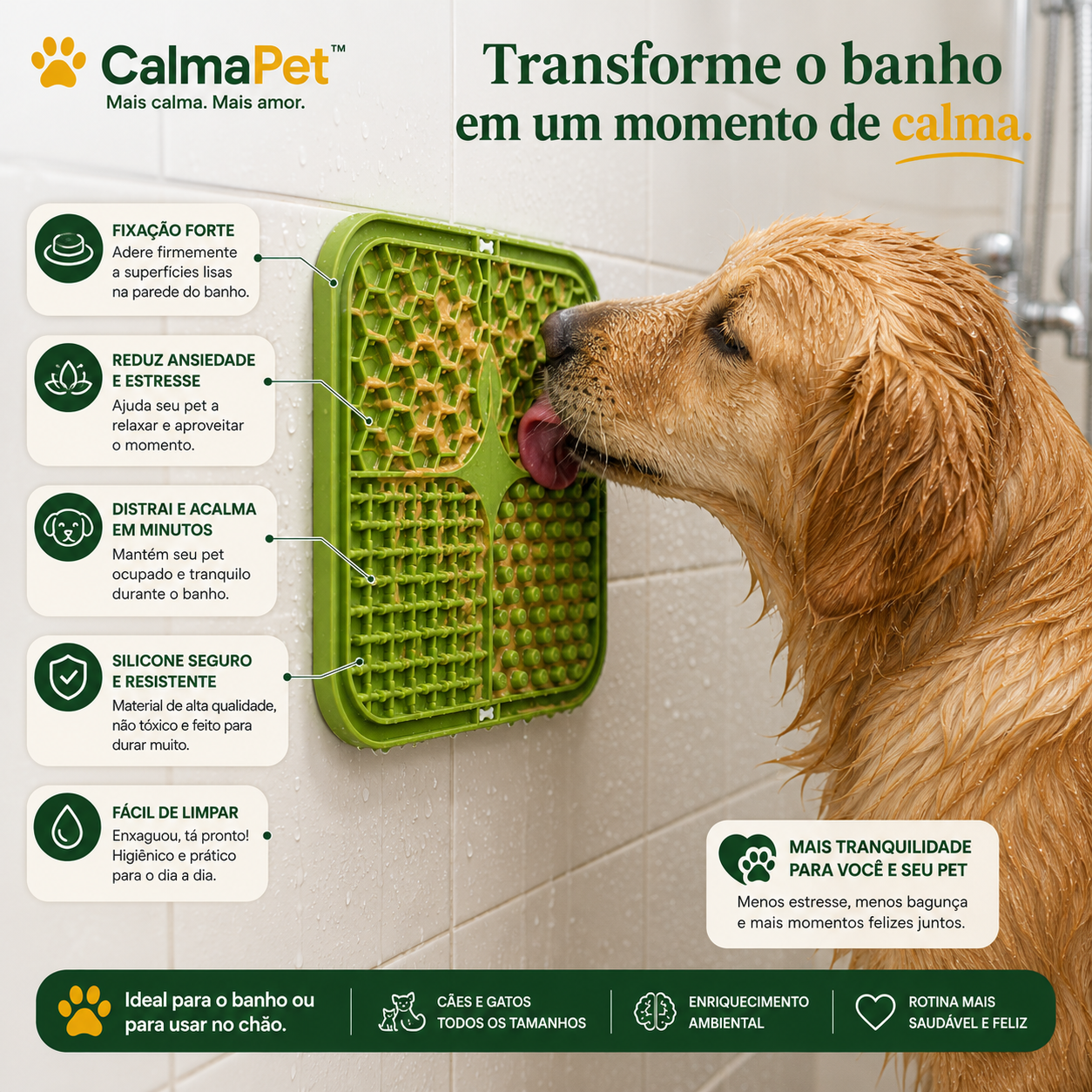 CalmaPet™ — Transforme o banho do seu cão